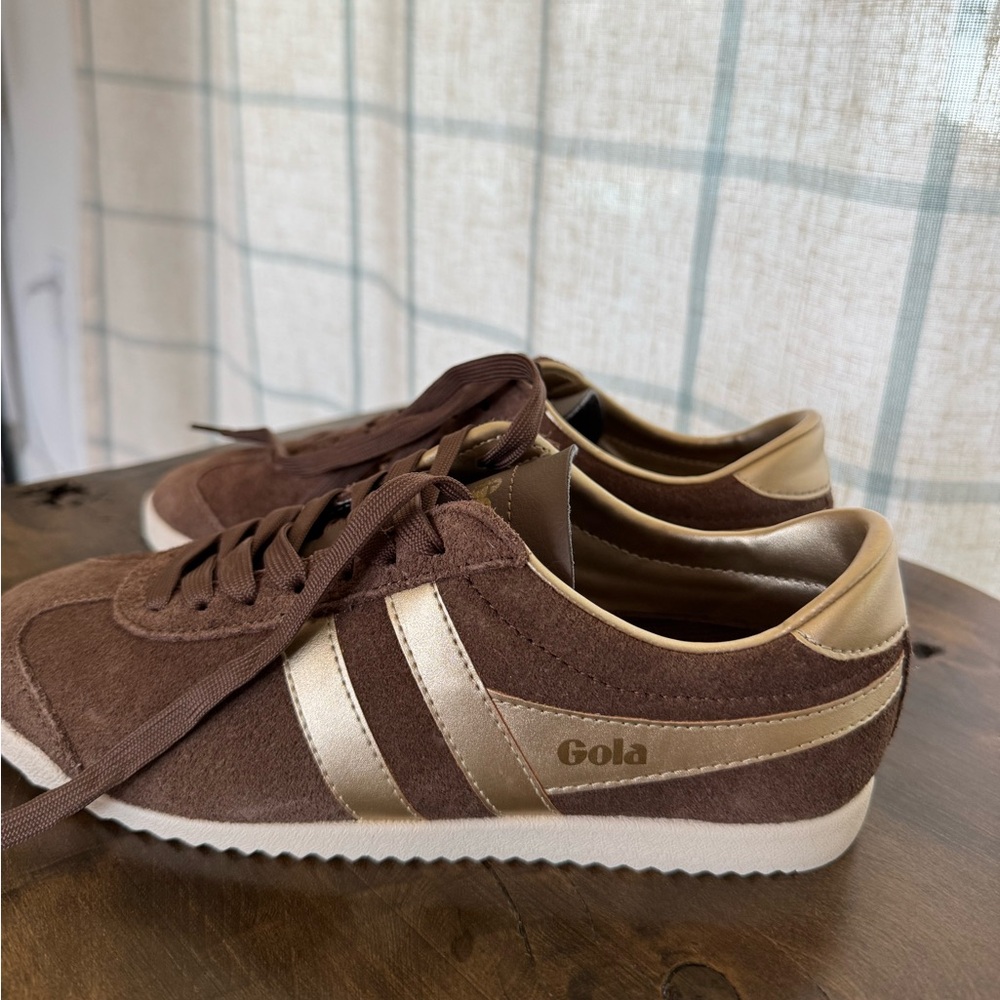 Gola Brown and Gold Women's Sneakers